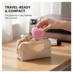 Heart-Shaped Silicone Face Wash Brush – Facial Cleansing Scrubber for Women - Image 2