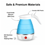 Silicone Foldable Collapsible Electric Water Kettle Camping Boiler - Image 4