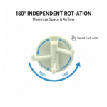 Rotating punch-free sticky hook for coats and bags