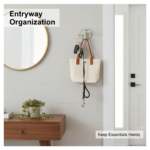 180° Rotating Punch-Free 3-Hook Sticky Hook – 1 Pc - Image 3