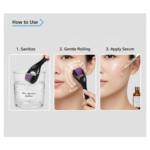 Derma Roller Anti Ageing Facial Scrubs & Polishes Scar Removal Hair Regrowth (0.75mm) - Image 3