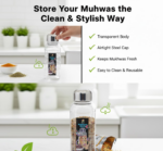 Plastic Transparent Mukhwas Bottle With Steel Cap Kitchen Storage Bottle (1 Pc) - Image 7