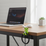 Plastic Adhesive Cable & Socket Holder – 2-Piece Set for Office, Home & Restaurant - Image 5