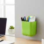 2-Section Multipurpose Wall Holder – Mobile, Remote & Makeup Brush Storage (1 Pc) - Image 2