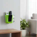 2-Section Multipurpose Wall Holder – Mobile, Remote & Makeup Brush Storage (1 Pc) - Image 3