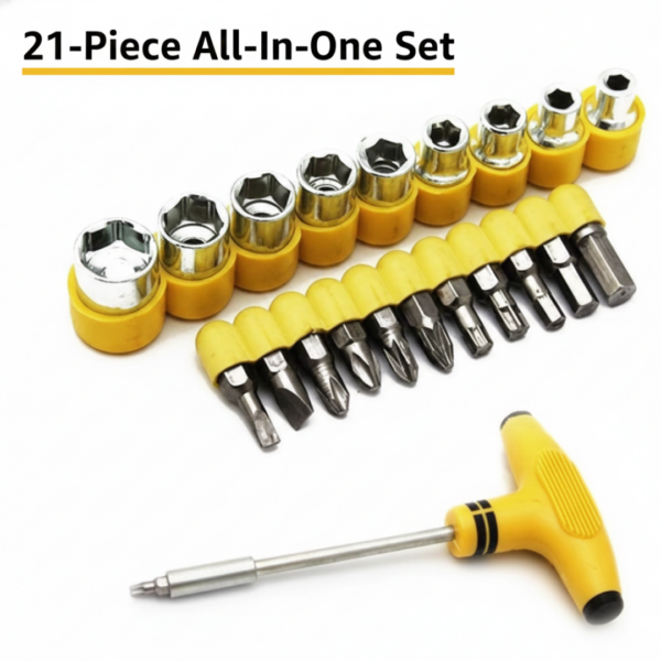 24 Pcs T Shape Screwdriver Set