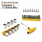 24pcs T shape screwdriver set Batch Head Ratchet Pawl Socket Spanner hand tools - Image 4