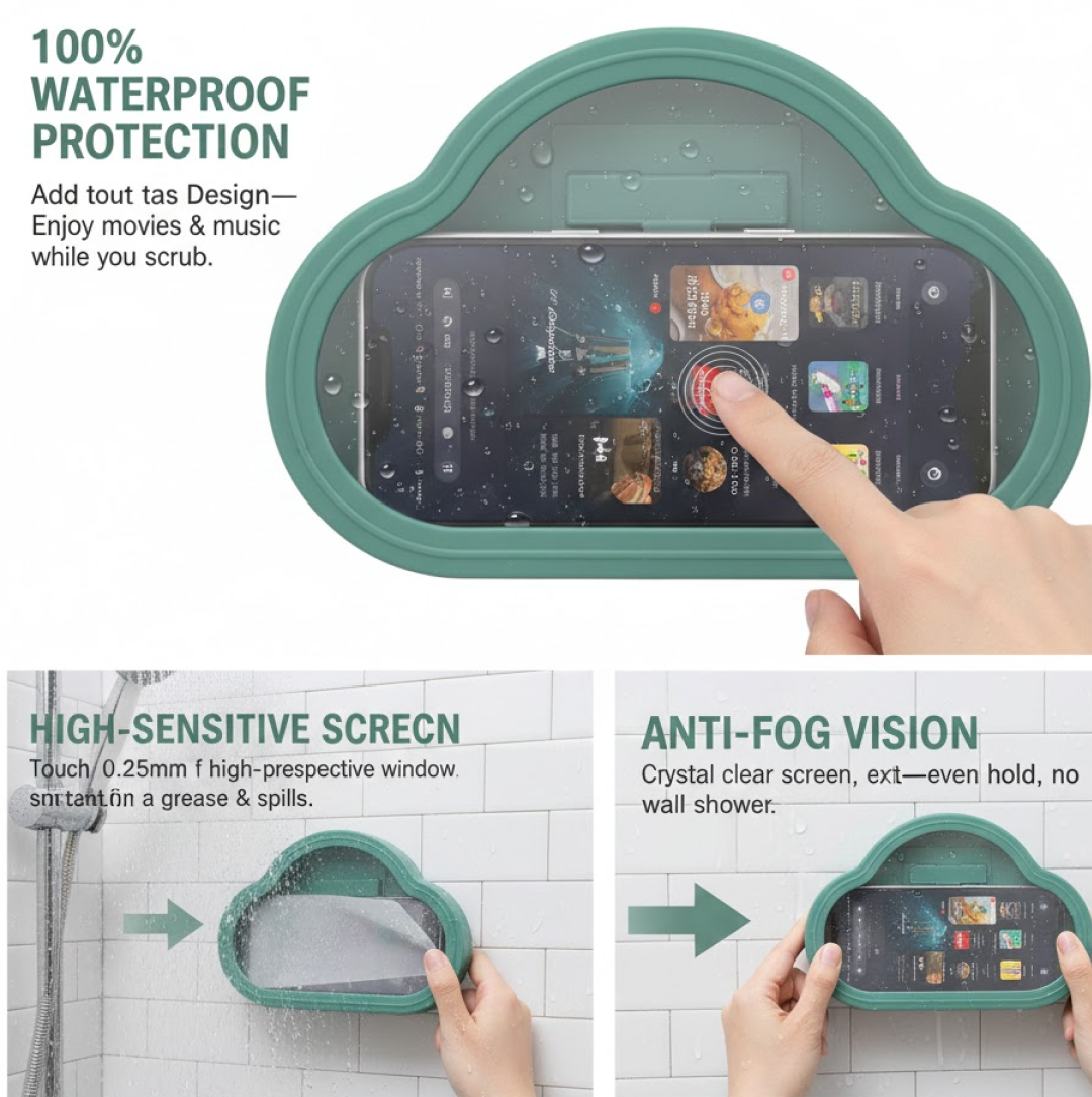 2092621994.png Waterproof mobile phone stand and holder combo