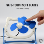 USB Mini Fan: Cute, Quiet & Portable Desk Buddy (Battery Not Included) - Image 3