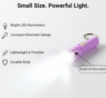 Mini LED Flashlight Keychain Torch (Mix Color & 1 Pc) - Image 5