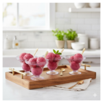 Crystal Plastic Ice Cream Bowl Set