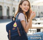 Cute Avocado-Shaped Mini Push Pop Keychain Toy with Strap (1 Pc) - Image 10