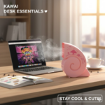 Cute USB Mini Fan: Bright, Quiet & Portable for Your Desk (Battery Not Included) - Image 4