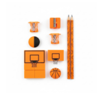 Football & Basketball Stationery Kit – Pencil, Sharpener & Eraser (Birthday Gift) - Image 7