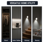 8 LED Night Lights With USB Charging & Double-Sided Adhesive Pads (1 Pc) - Image 10