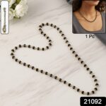 Traditional Black Beads Mangalsutra Style Necklace for Women (1 pc) - Image 2