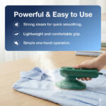 Mini Steamer & Iron: 2-in-1 Portable Travel Friendly - Image 2
