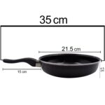 Induction Base Hard Anodized Tadka Fry Pan Nonstick - Image 8