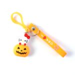 Cute Cartoon Cat & Pumpkin Theme Silicone Keychain (1 Pc) - Image 5