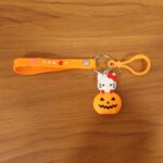 Cute Cartoon Cat & Pumpkin Theme Silicone Keychain (1 Pc) - Image 9
