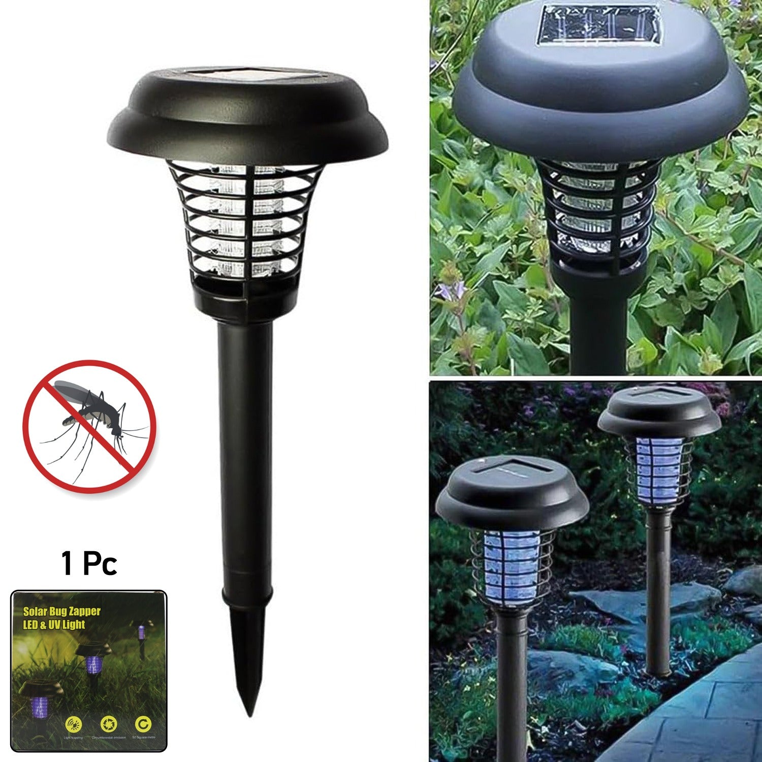 29414772-9830-4a12-8dc1-d2b25f68d3f3.jpg Big Garden Lighting UV LED Solar Powered Mosquito Trap