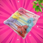 Cute Cartoon Shape & Heart Design Facy Writting Pen Attached Rattle | Ball Pen Smooth Writing For Wedding , Events & Multiuse Pen  Best Pen l Use for Kids (12 Pcs Set Mix Design & Color) - Image 11