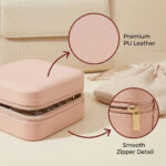 Mini PU Leather jewellery Box for Travel & Storage - Image 3