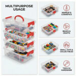 4-Layer Transparent Multipurpose Plastic Storage Box - Image 4
