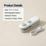 Mini Bag Sealer, 2 in 1 Seal & Cutter Heat Sealers - Image 3
