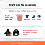 Portable Washing Machine, Foldable Washer and Dryer Combo (1 Set / Mix Color) - Image 6