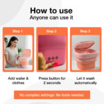 Portable Washing Machine, Foldable Washer and Dryer Combo (1 Set / Mix Color) - Image 7