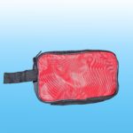Portable Travel Hand Pouch / Shaving Kit Bag for Multipurpose Use (Red) - Image 10