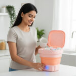 Portable Washing Machine, Foldable Washer and Dryer Combo (1 Set / Mix Color) - Image 2