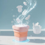 Portable Washing Machine, Foldable Washer and Dryer Combo (1 Set / Mix Color) - Image 5