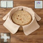 Multipurpose Cotton Roti Cloth Cover, Round Roti Cover  (51 x 51 cm, Pack of 2 )