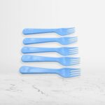 Reusable Heavy Weight Plastic Forks Serving Fork Set for Kitchen Travel Home 5 Pc - Image 9