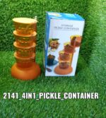 4 in 1 Multipurpose 360 Degree Rotating Pickle Rack Container for Kitchen - Image 12