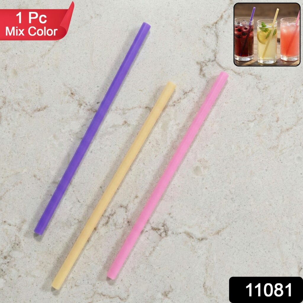 Reusable Drinking Straw for Cold Beverages (Mix Colour)