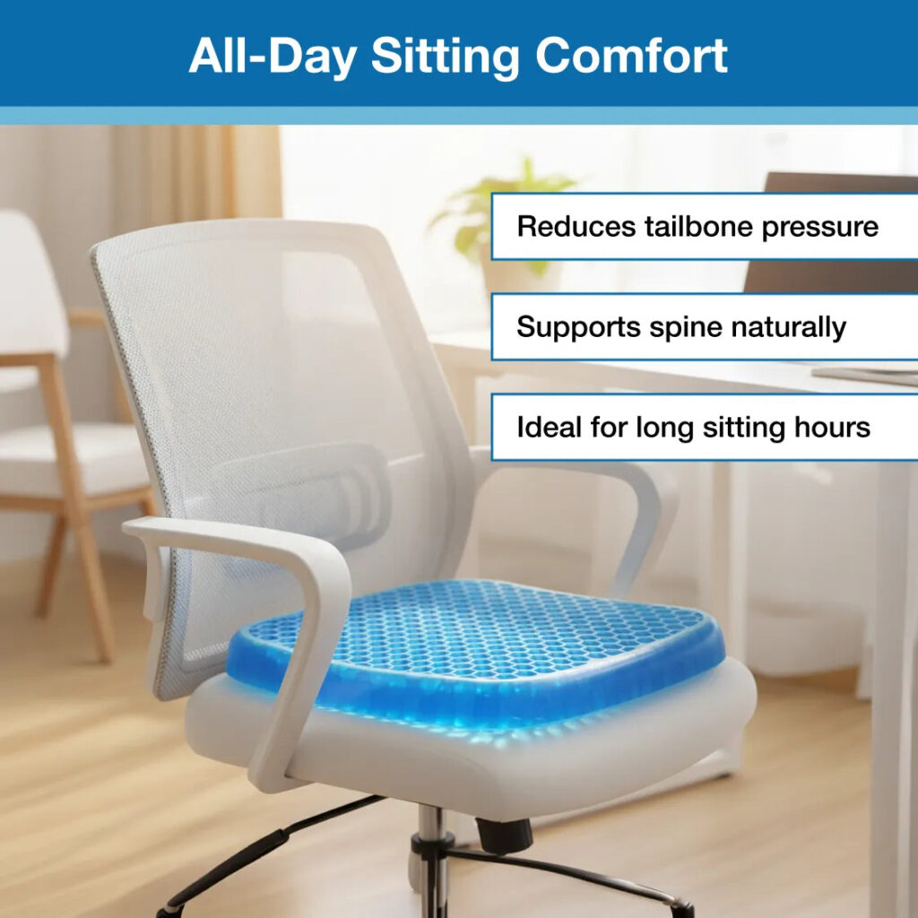 Gel Orthopedic Seat Cushion Pad