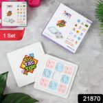Tic Tac Toe Classic Strategy Board Game for Kids (1 Set) - Image 2