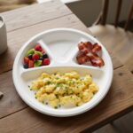 Vegnar 4 Compartment Disposable Food Serving Plate Set (10 Pc) - Image 4