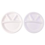 Vegnar 4 Compartment Disposable Food Serving Plate Set (10 Pc) - Image 5