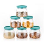 Matka Shaped Jar with Air Tight & Leak Proof Lid (Multicolour) (Set of 6) (900Ml) - Image 13