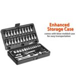46pcs Metal 1 / 4"" Socket Set (Black, 46pcs) - Image 4