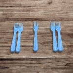 Reusable Heavy Weight Plastic Forks Serving Fork Set for Kitchen Travel Home 5 Pc - Image 10