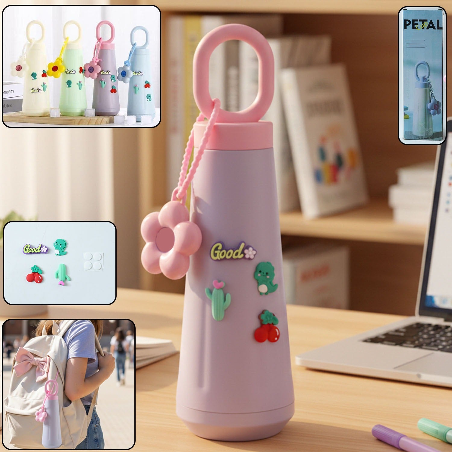 4a910e53-f382-4400-8c96-9b6afb0fcc65.jpg 450 ML Approx Cute Portable Water Bottle (1 Pc) - Image 1