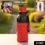 Plastic 400 ML Approx Sports Water Bottle (1 Pc) - Image 2