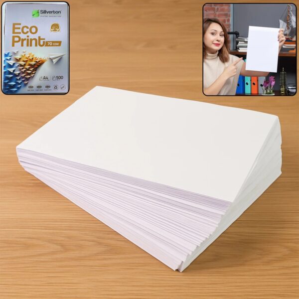 500 Sheets A4 Size Copier Paper – 70 GSM High Bright White Printing Paper