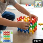 Balanced Block Colorful Interlocking Stacking Toy (1 Set) - Image 2