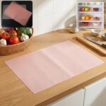 4 Piece Transparent Plastic Fridge Mat for Refrigerator